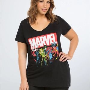 NWT Marvel Group V-Neck Tee